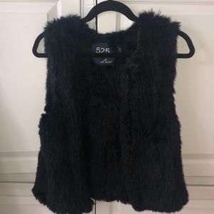 100% REAL RABBIT FUR VEST